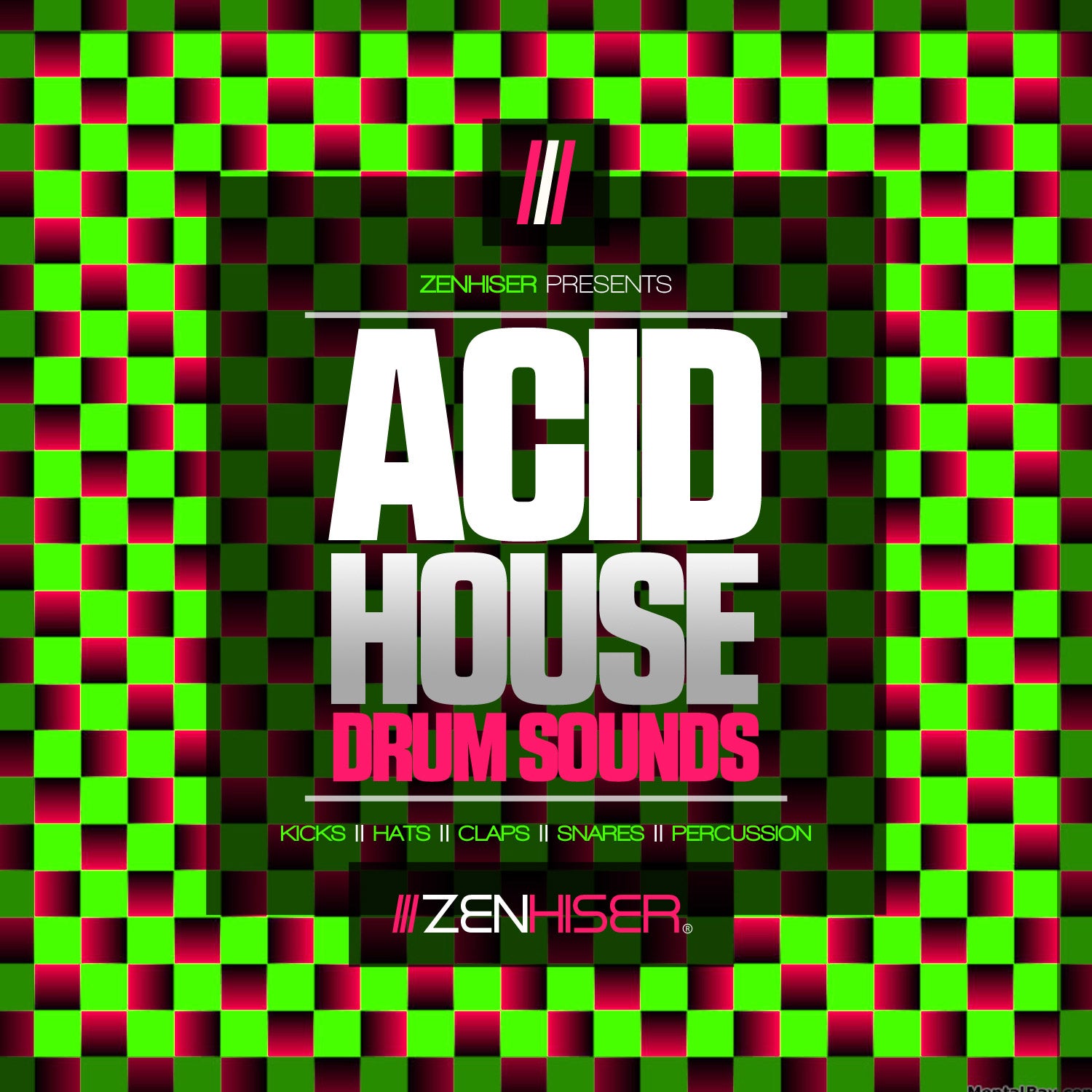 Zenhiser Acid House Drum Sounds 332 Raw House Energy Drum Samples To