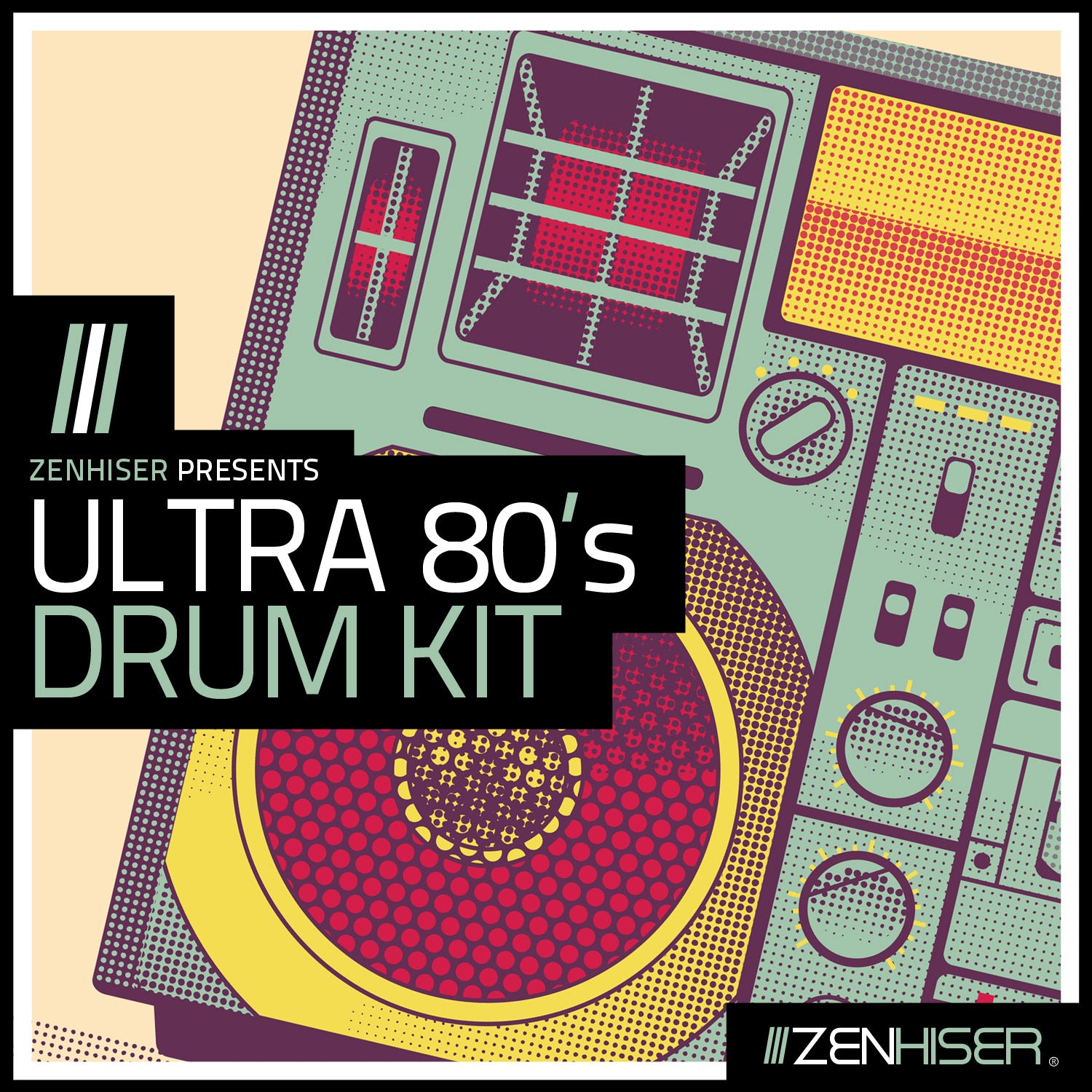 Zenhiser Ultra 80's Drum Kit 80's Kicks, 80's Snares, 80's